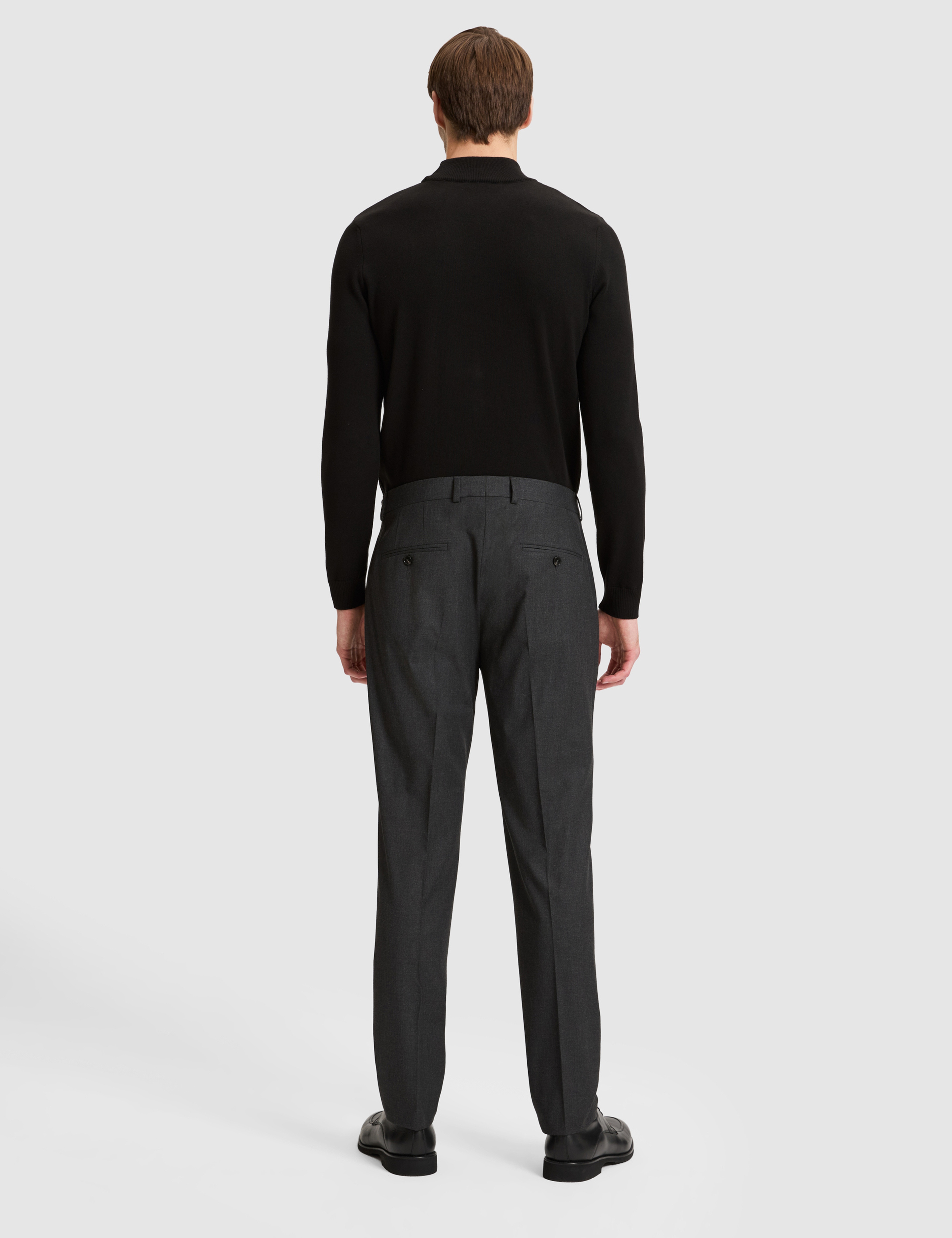 Antrasit SLIM TAILORED Kumaş Pantolon