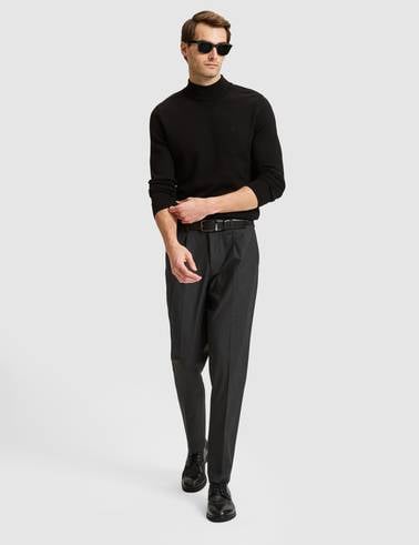 Antrasit SLIM TAILORED Kumaş Pantolon