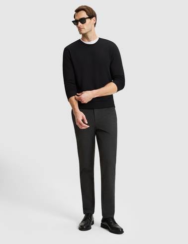 Siyah Regular Fit Basic Sweatshirt