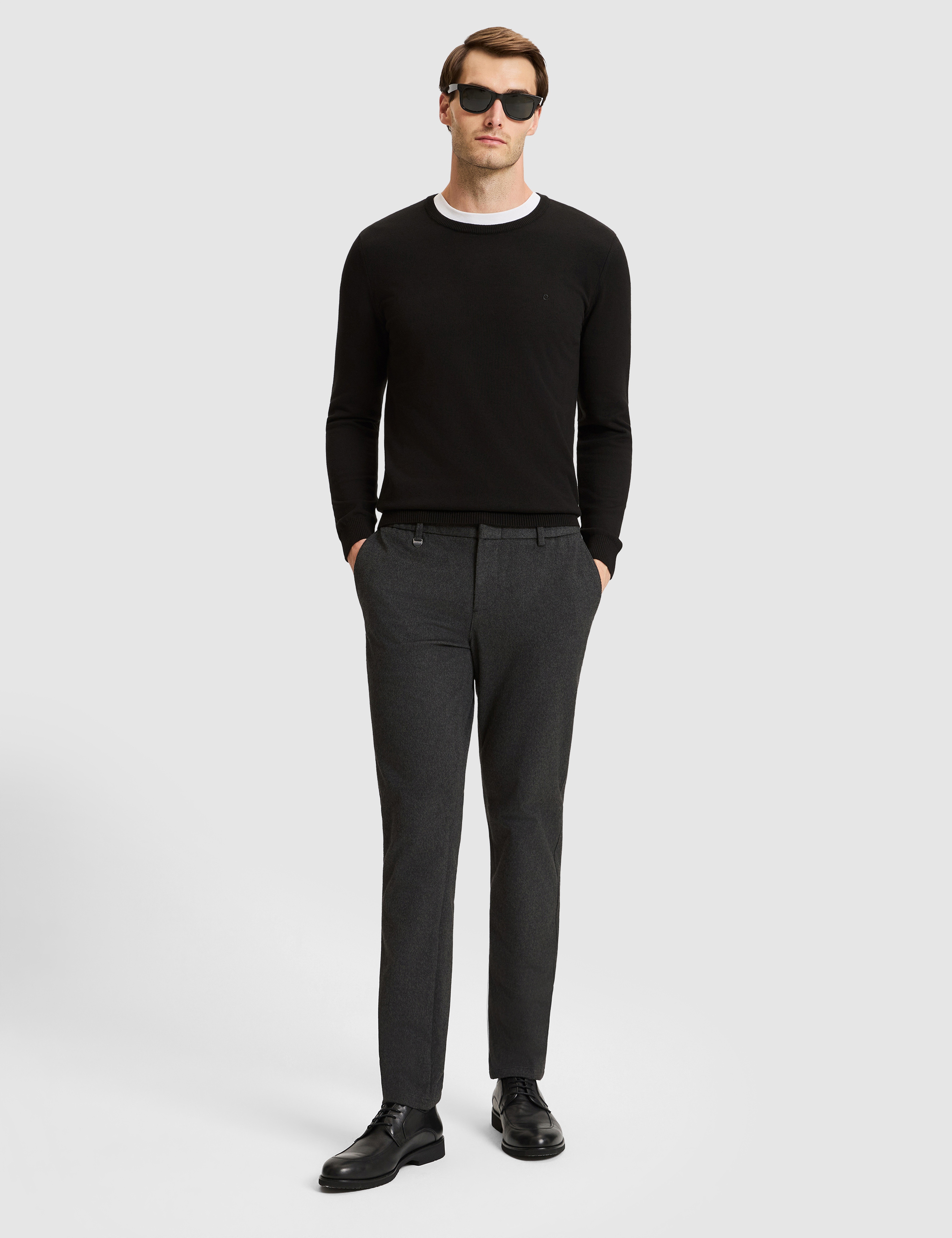 Antrasit Slim Fit Kumaş Pantolon - Image 1