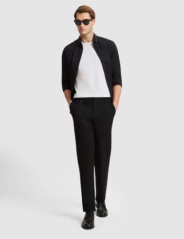 Siyah SLIM TAILORED Kumaş Pantolon