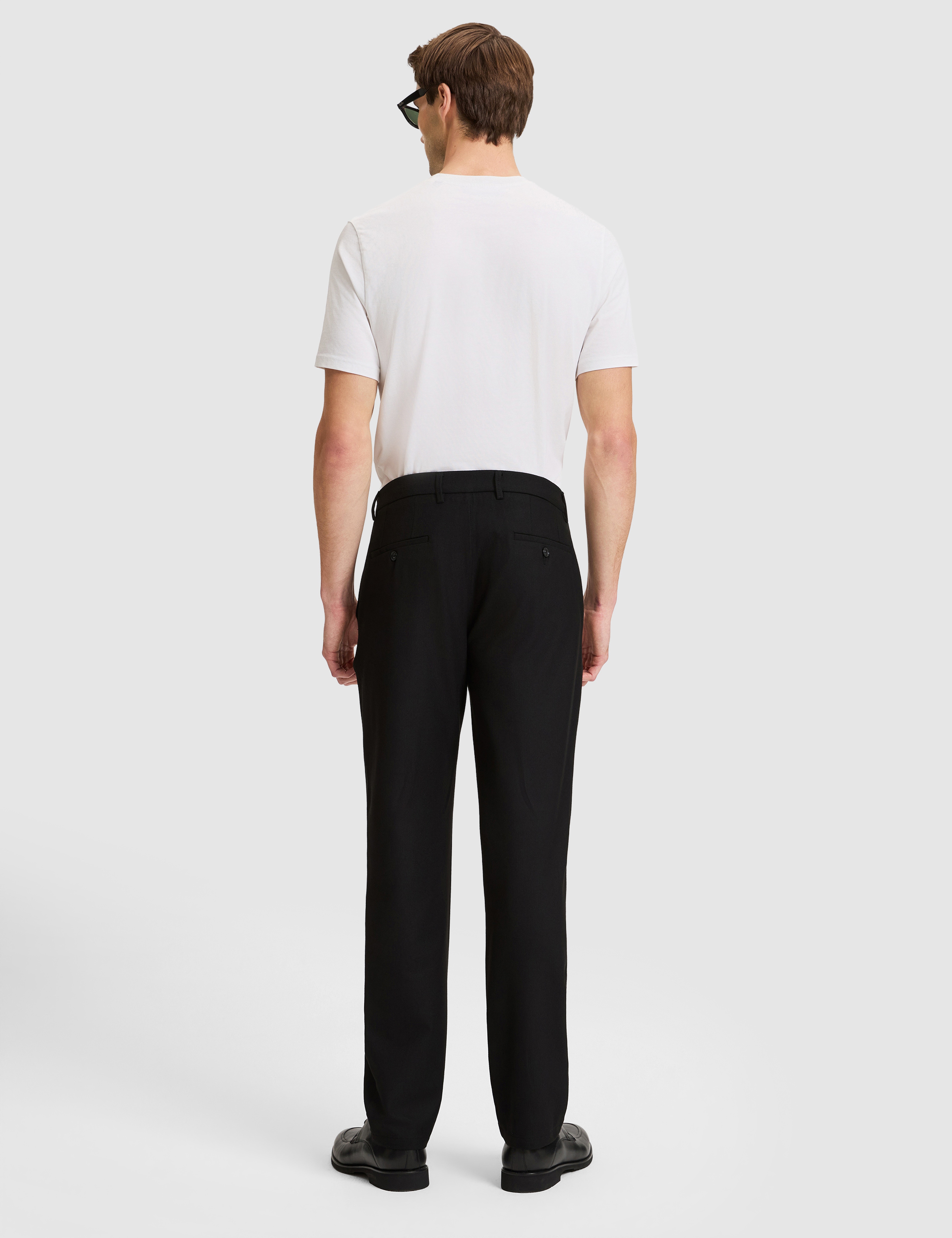 Siyah SLIM TAILORED Kumaş Pantolon - Image 5