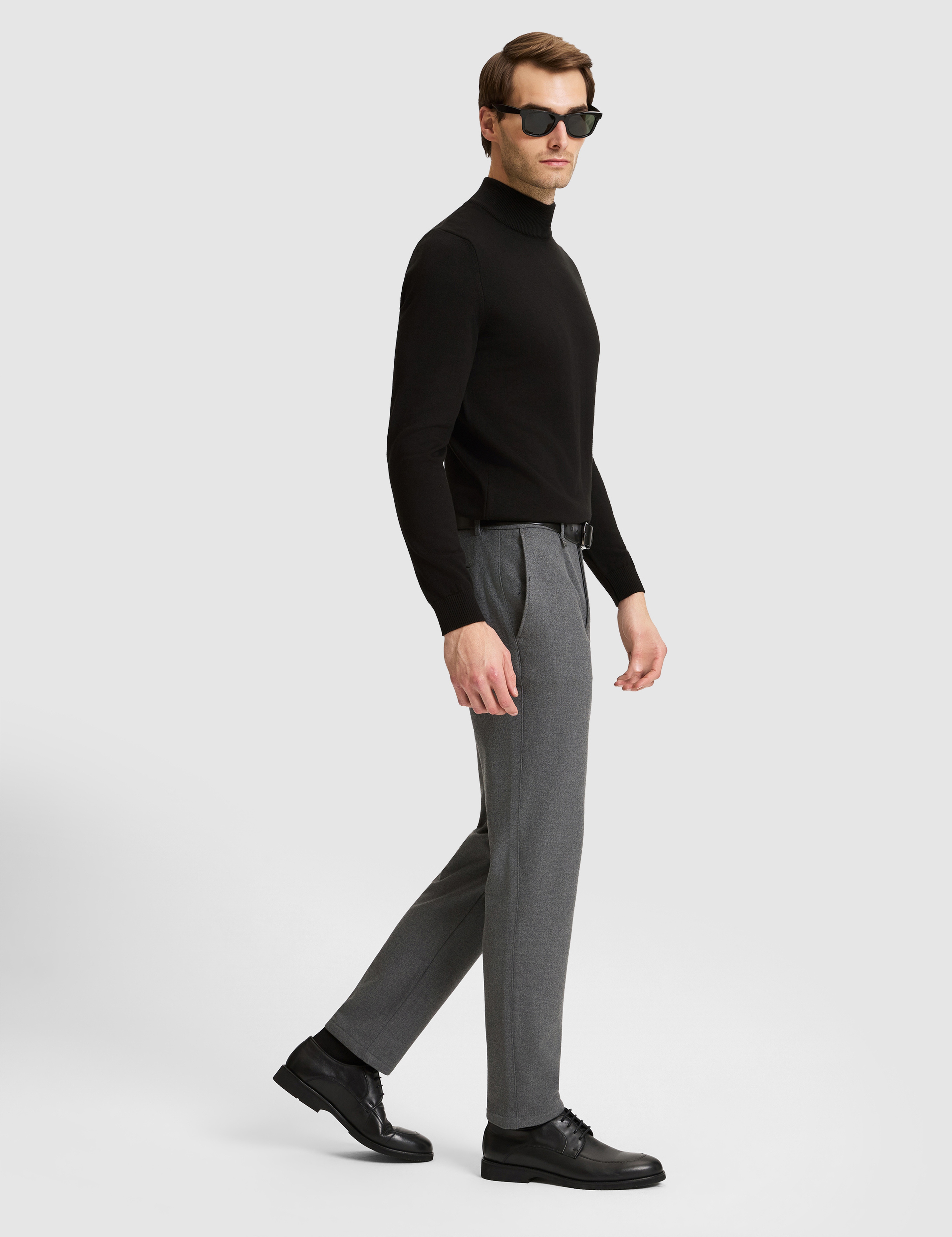 Füme SLIM TAILORED Kumaş Pantolon - Image 3