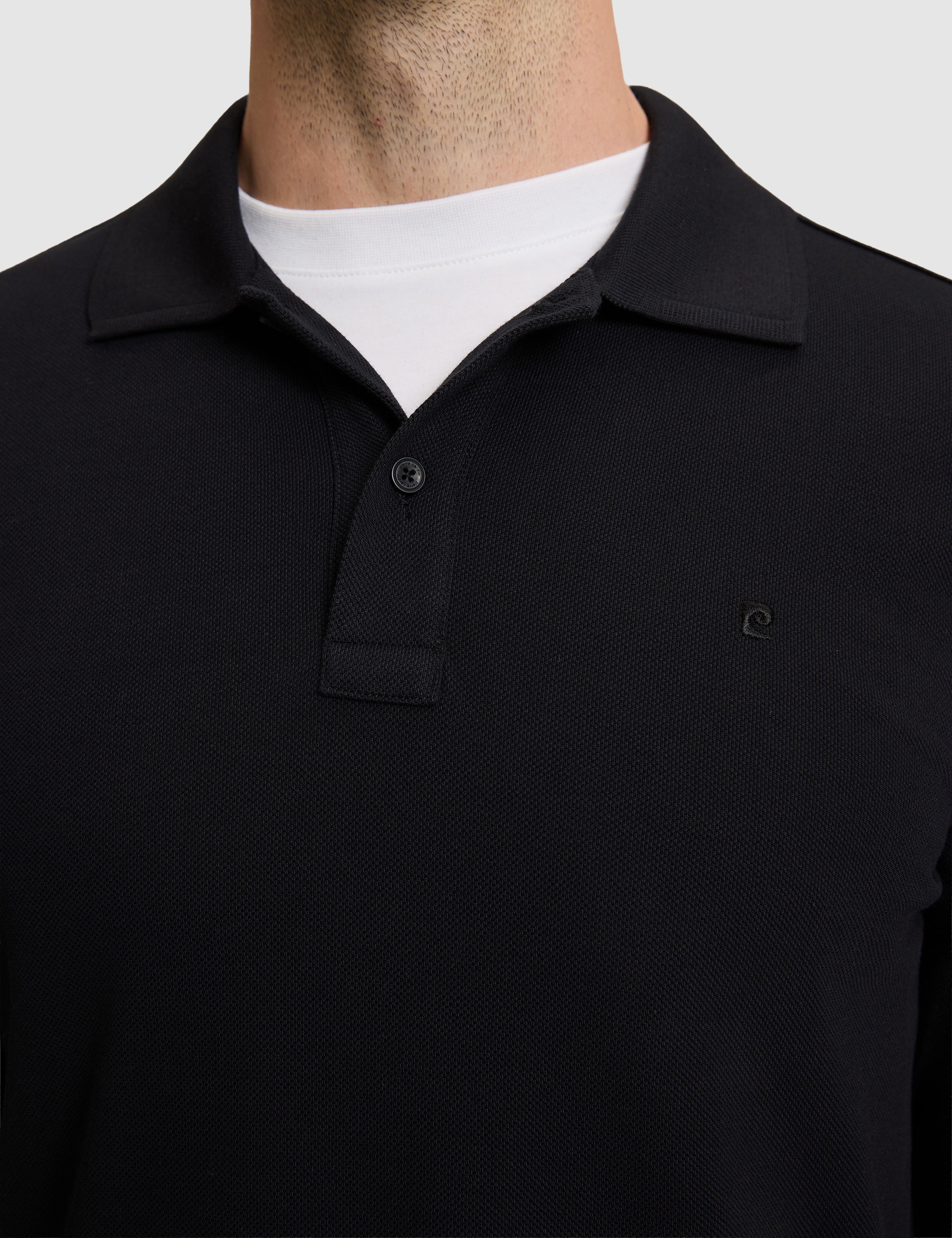 Siyah Slim Fit Basic Sweatshirt - Image 7