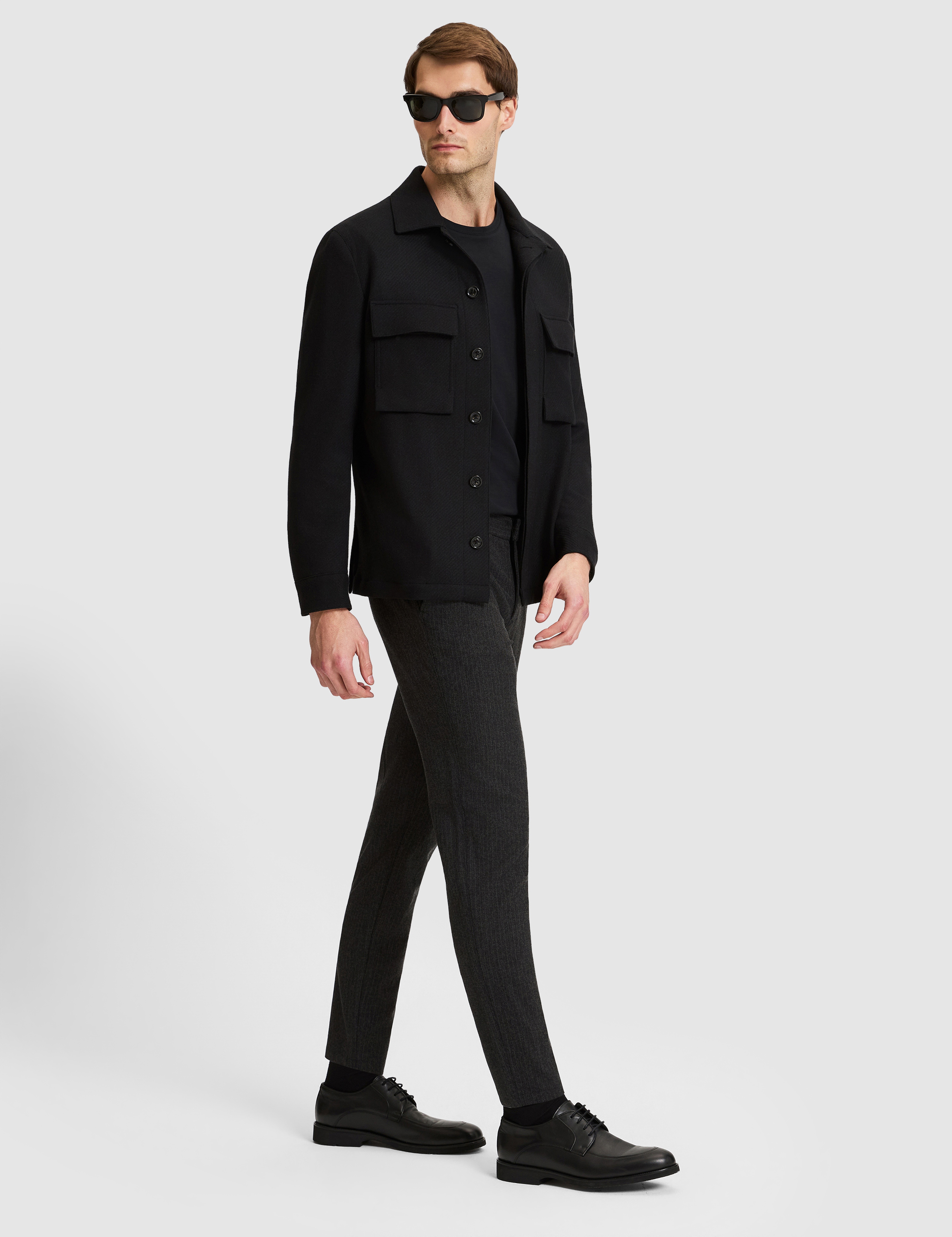 Siyah Regular Fit Ceket - Image 5