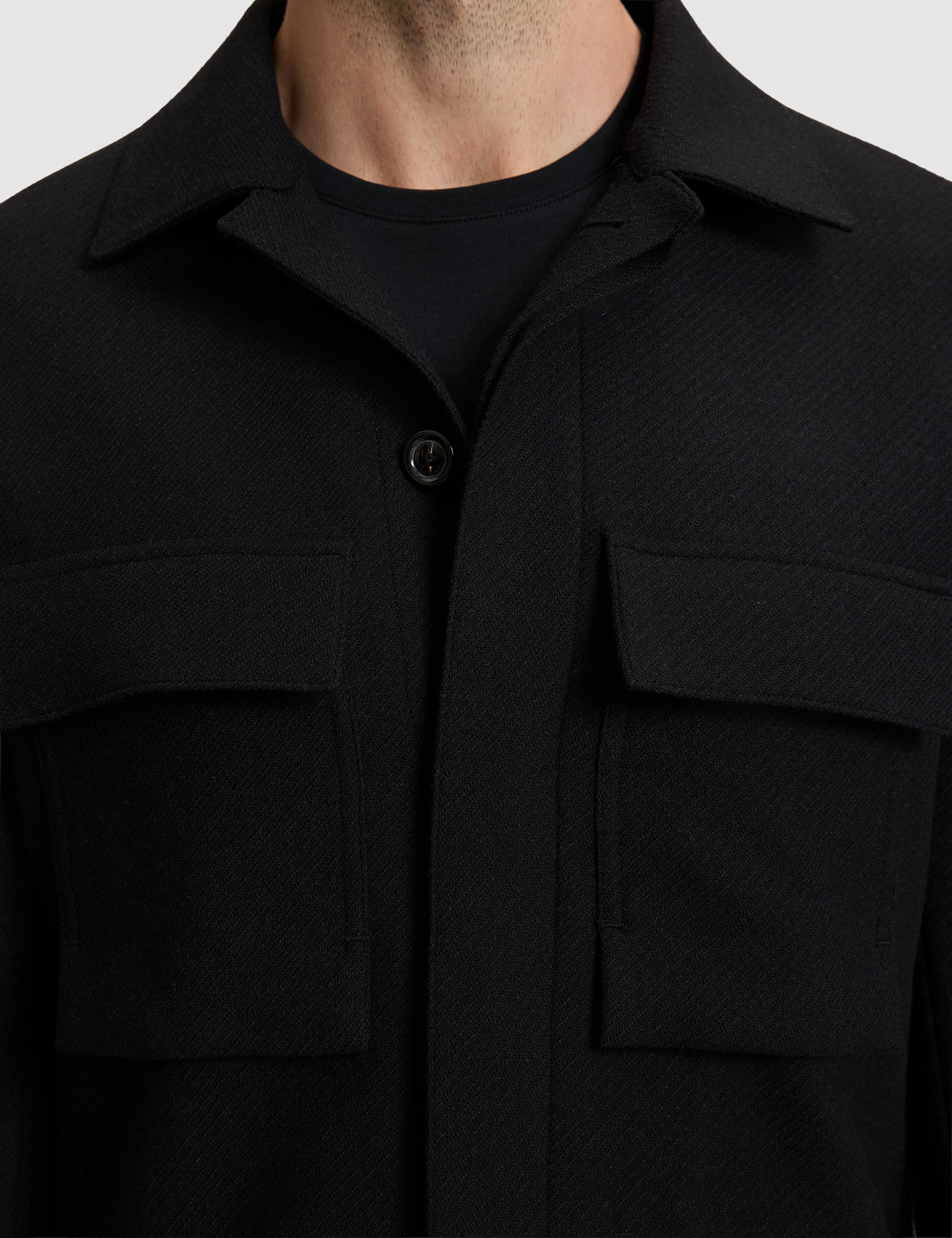 Siyah Regular Fit Ceket - Image 7