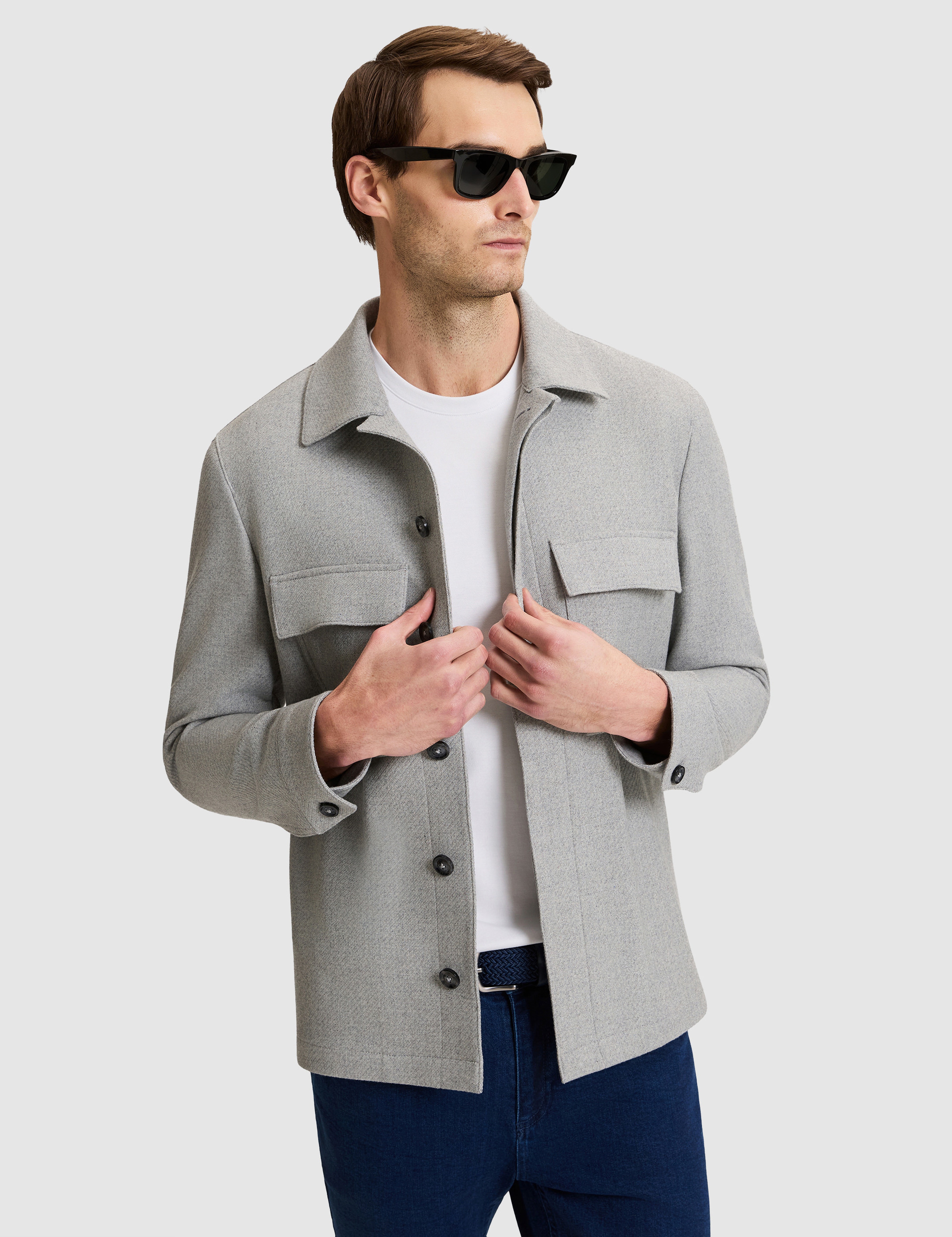 Gri Regular Fit Ceket - Image 2