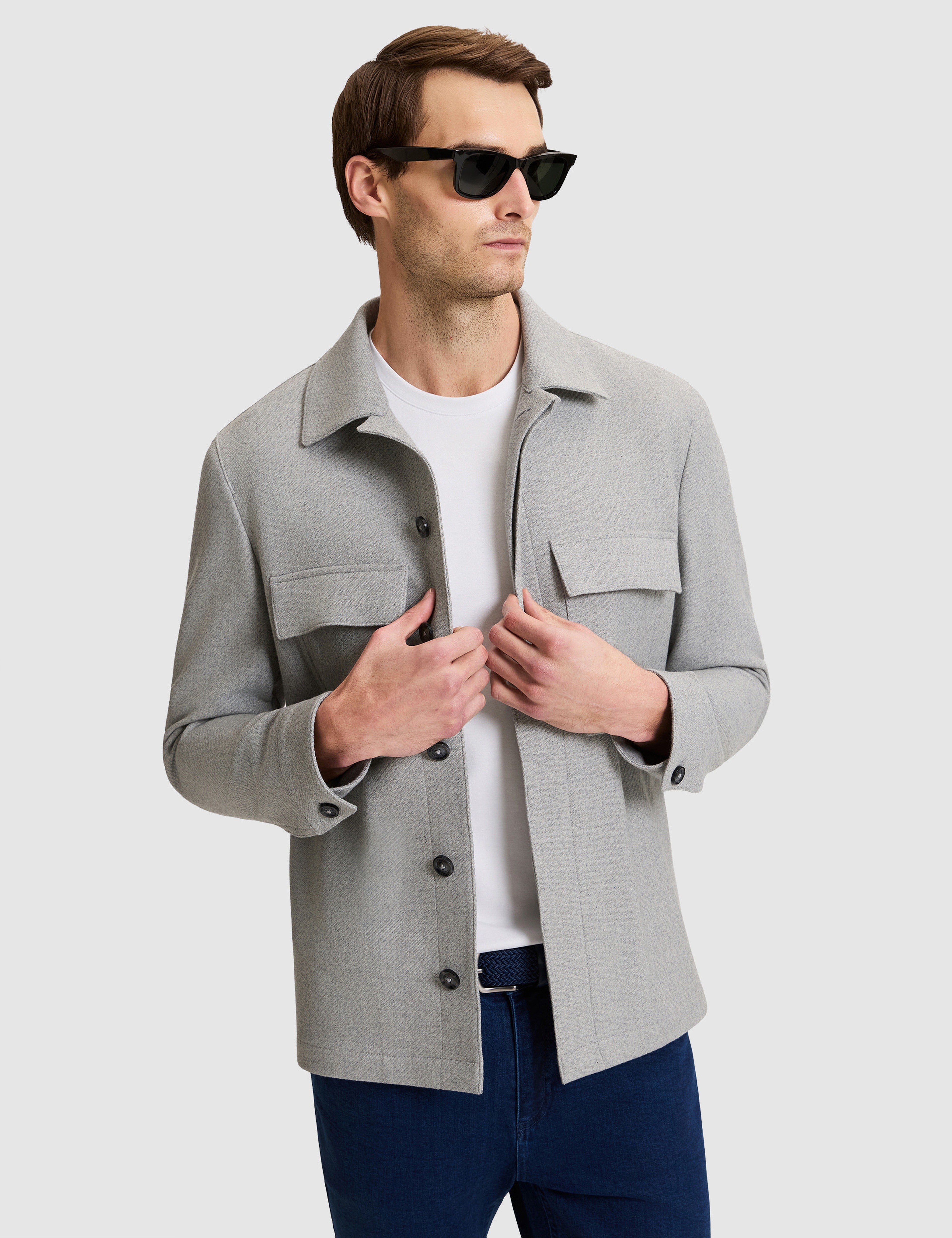 Gri Regular Fit Ceket
