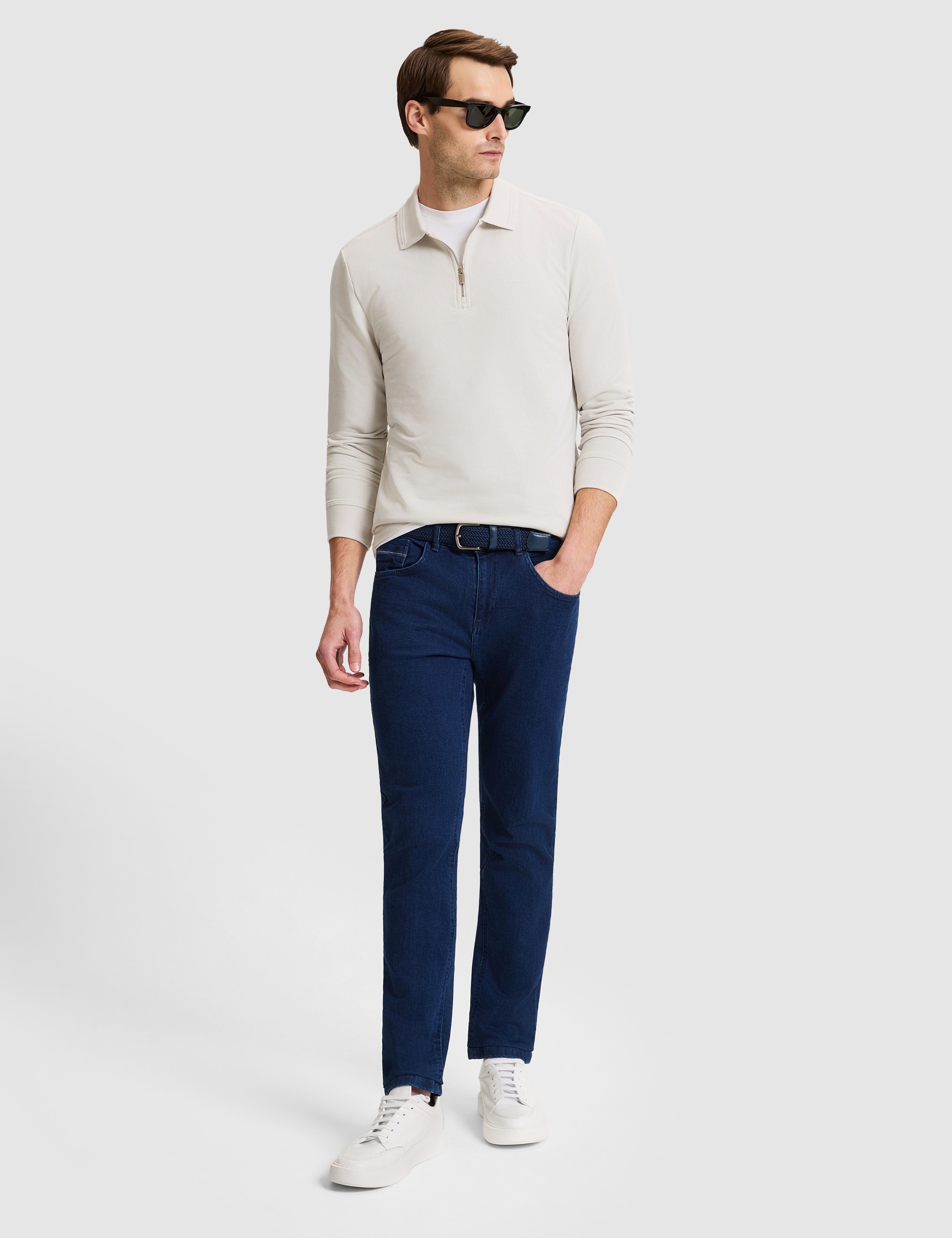 Bej Regular Fit Sweatshirt