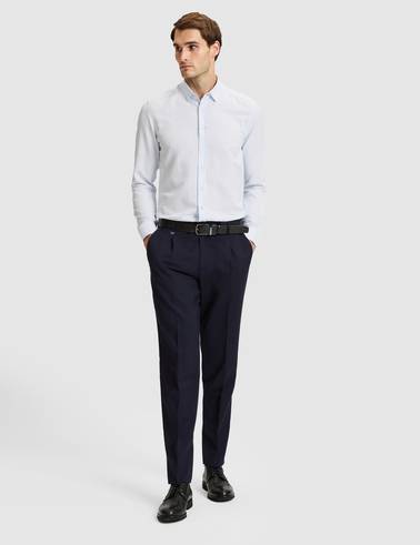 Açık Mavi Slim Fit Uzun Kollu Gömlek