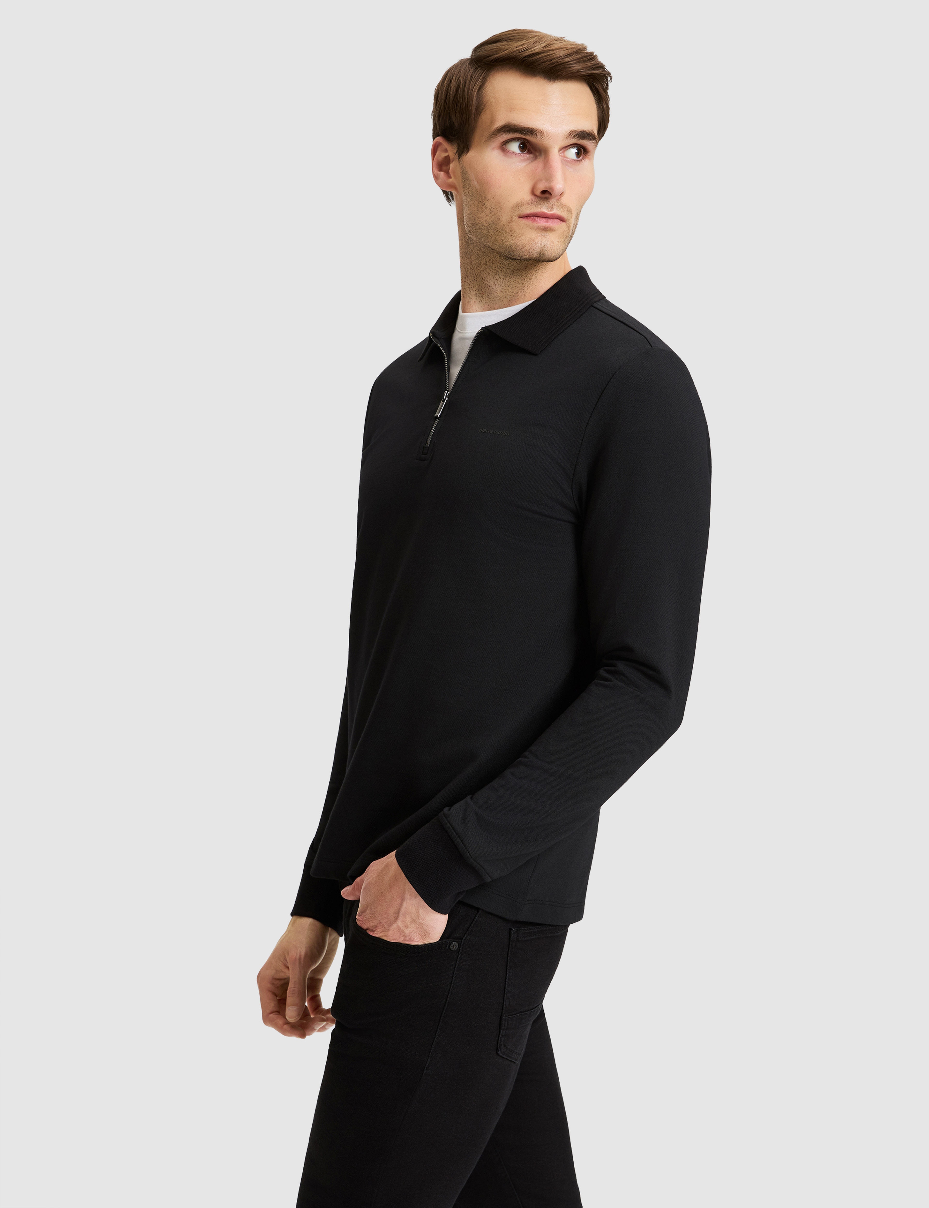 Siyah Regular Fit Sweatshirt - Image 3