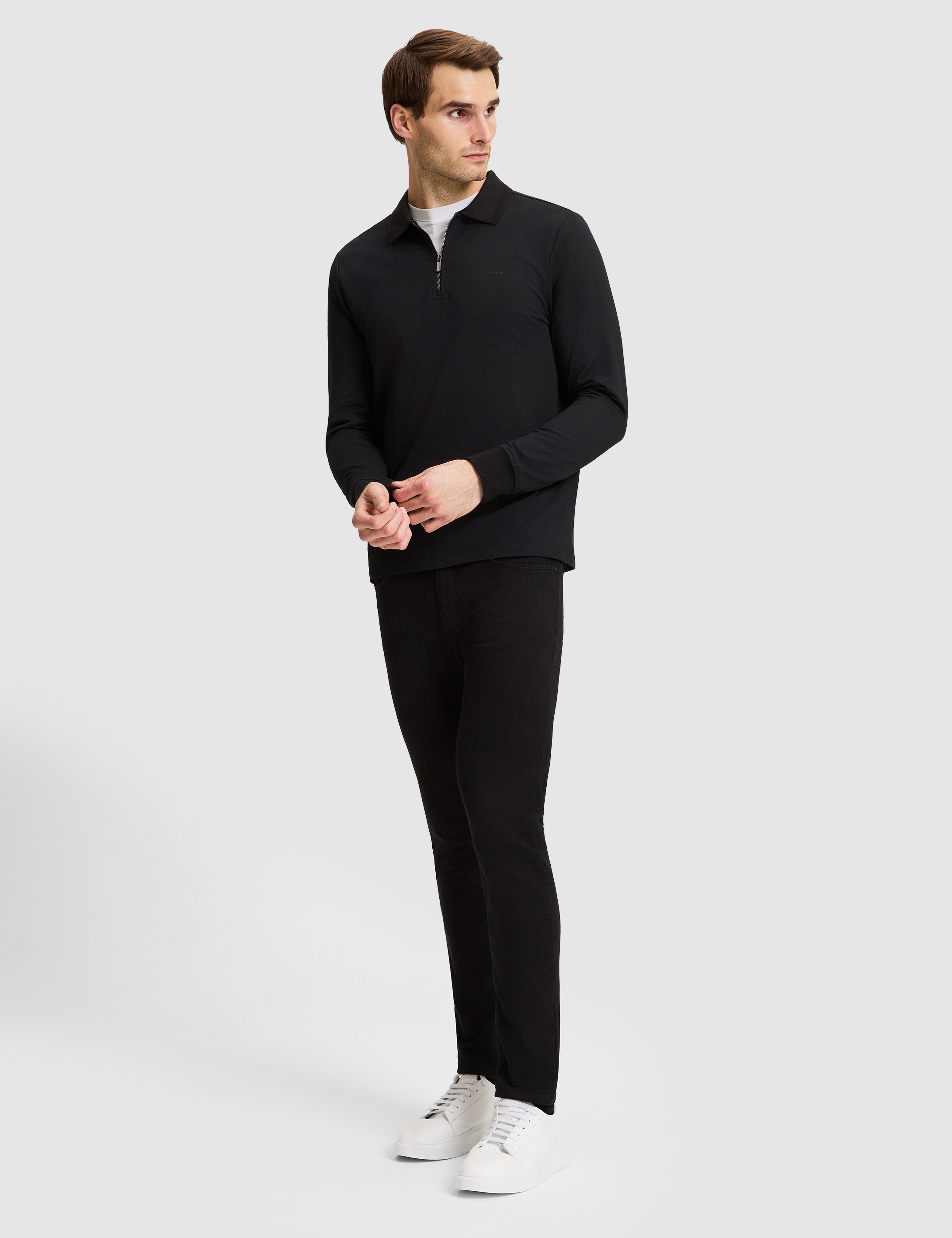 Siyah Regular Fit Sweatshirt - Image 4