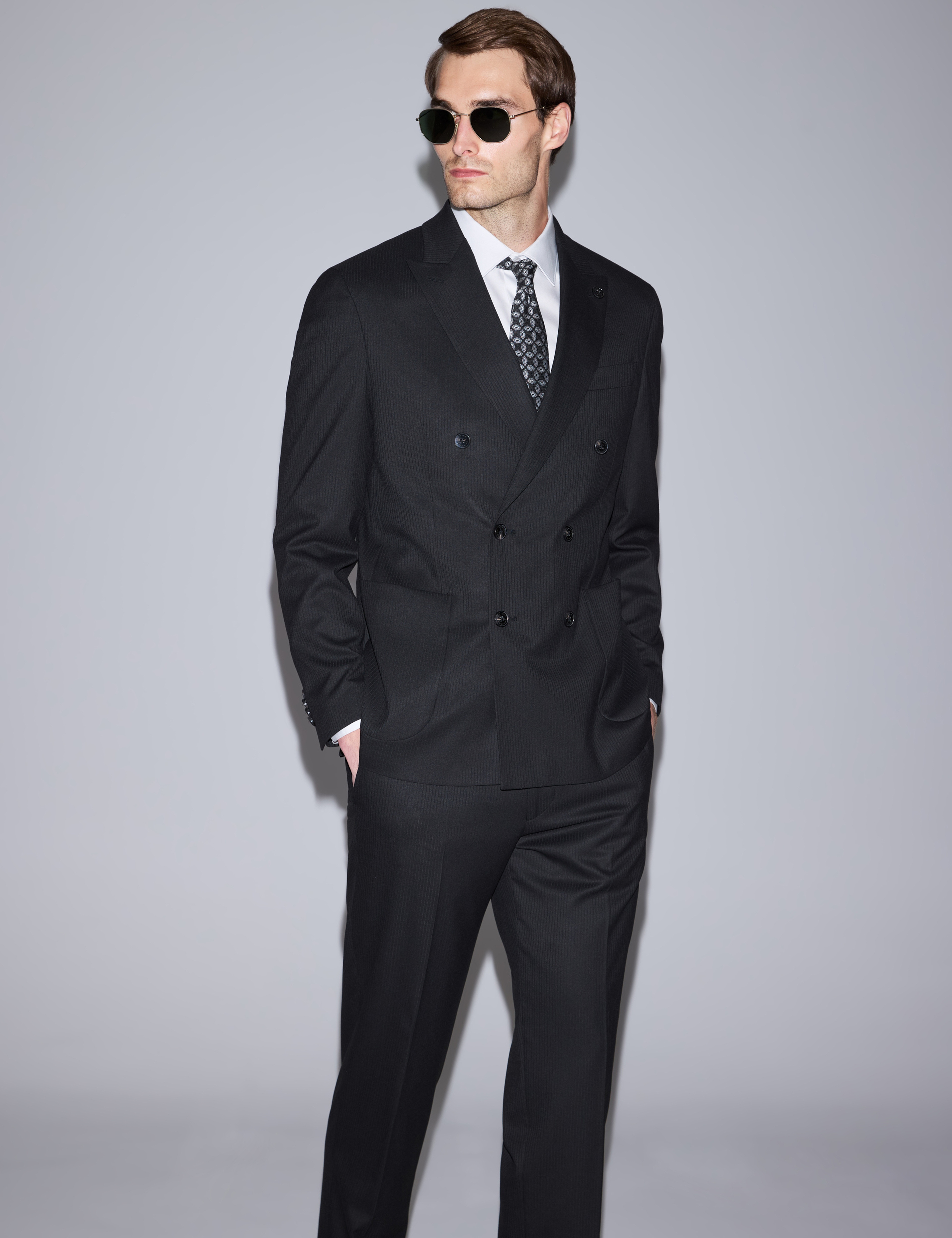 Siyah Slim Fit Takım Elbise - Image 1
