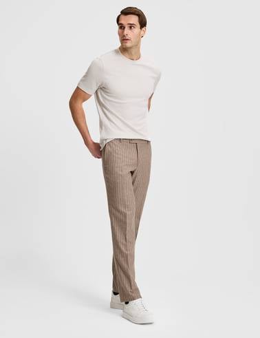 Bej Regular Fit Basic Tişört