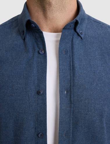 İndigo Slim Fit Uzun Kollu Gömlek
