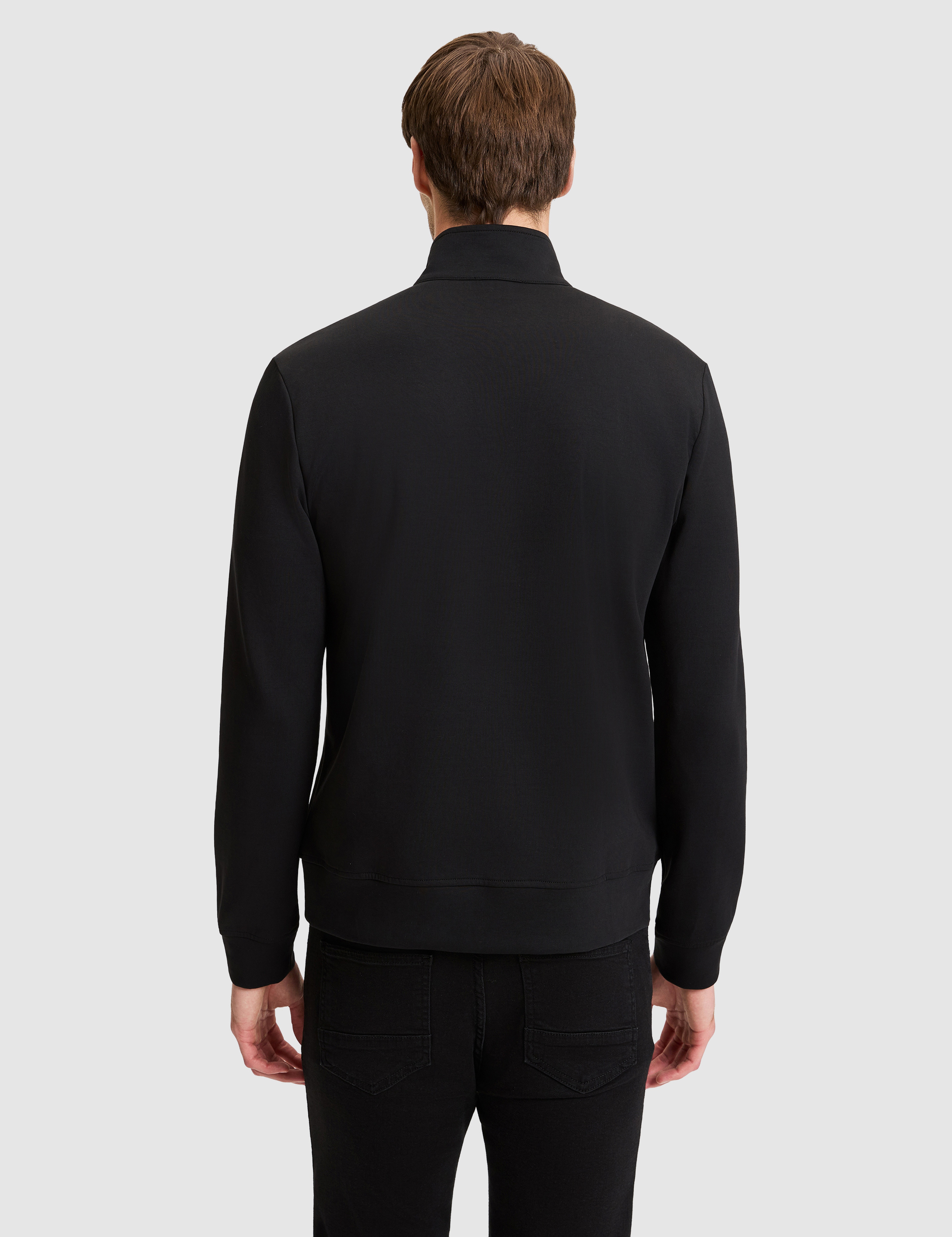 Siyah Regular Fit Sweatshirt - Image 5