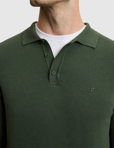 Koyu Haki Slim Fit Basic Kazak