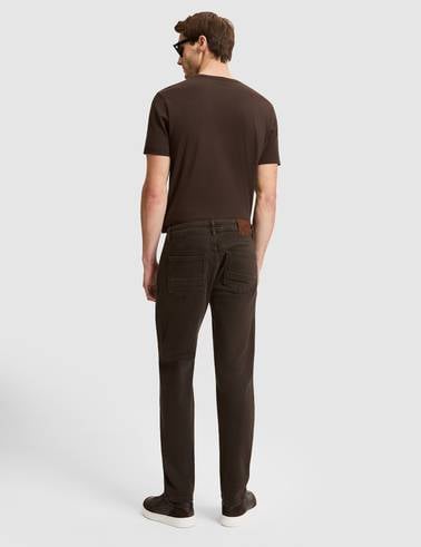 Koyu Kahverengi New Slim Fit Jean Pantolon