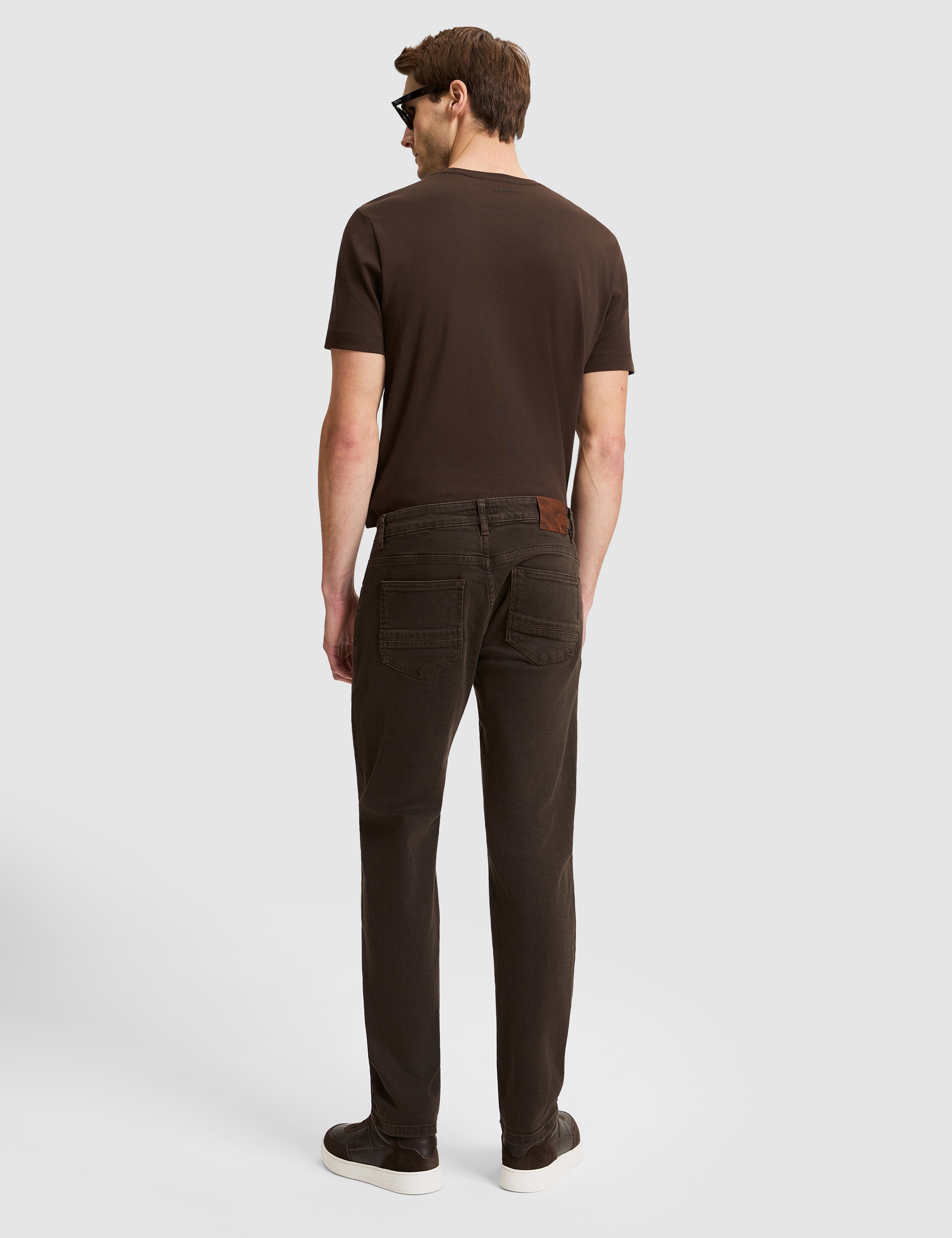 Koyu Kahverengi New Slim Fit Jean Pantolon