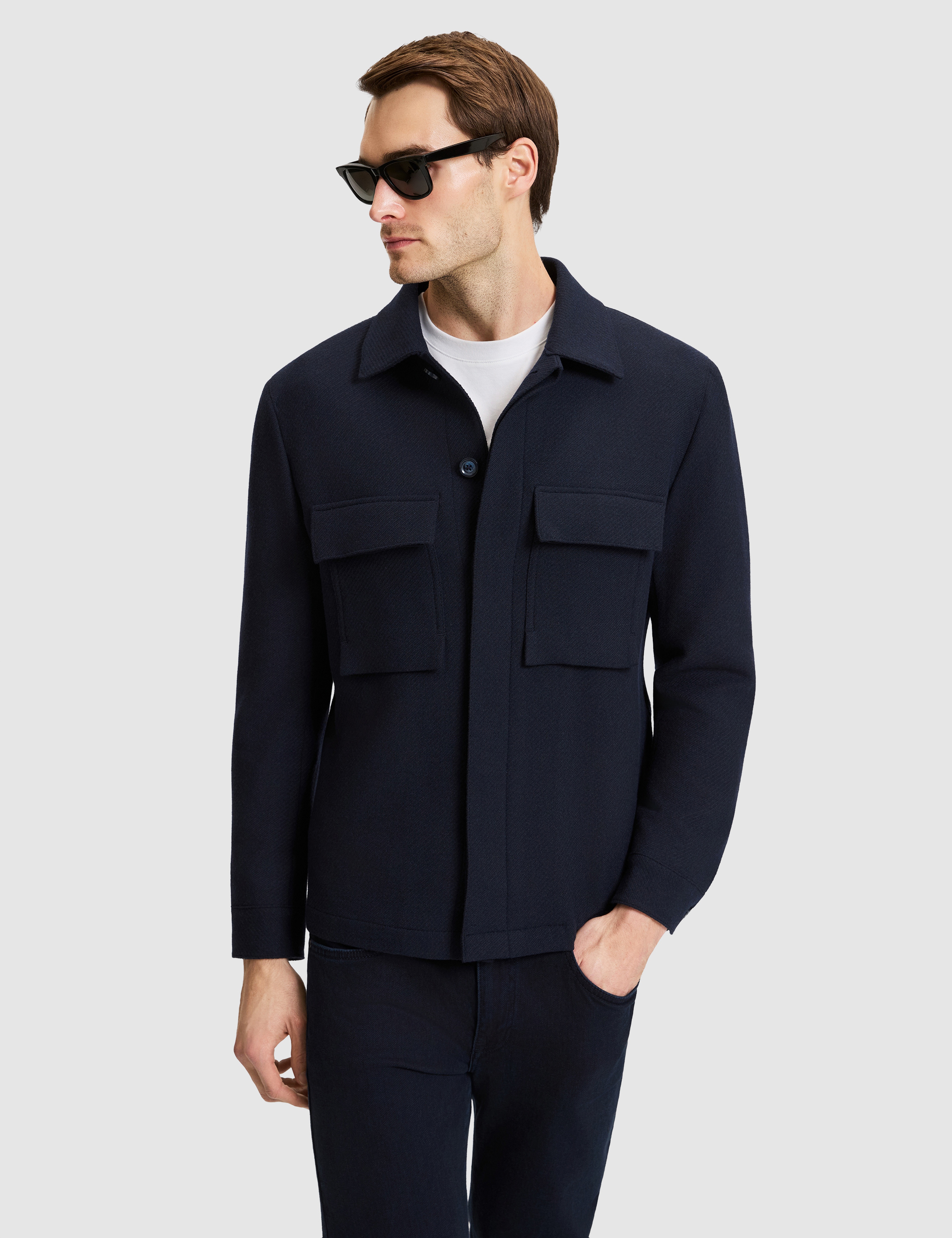 Lacivert Regular Fit Ceket