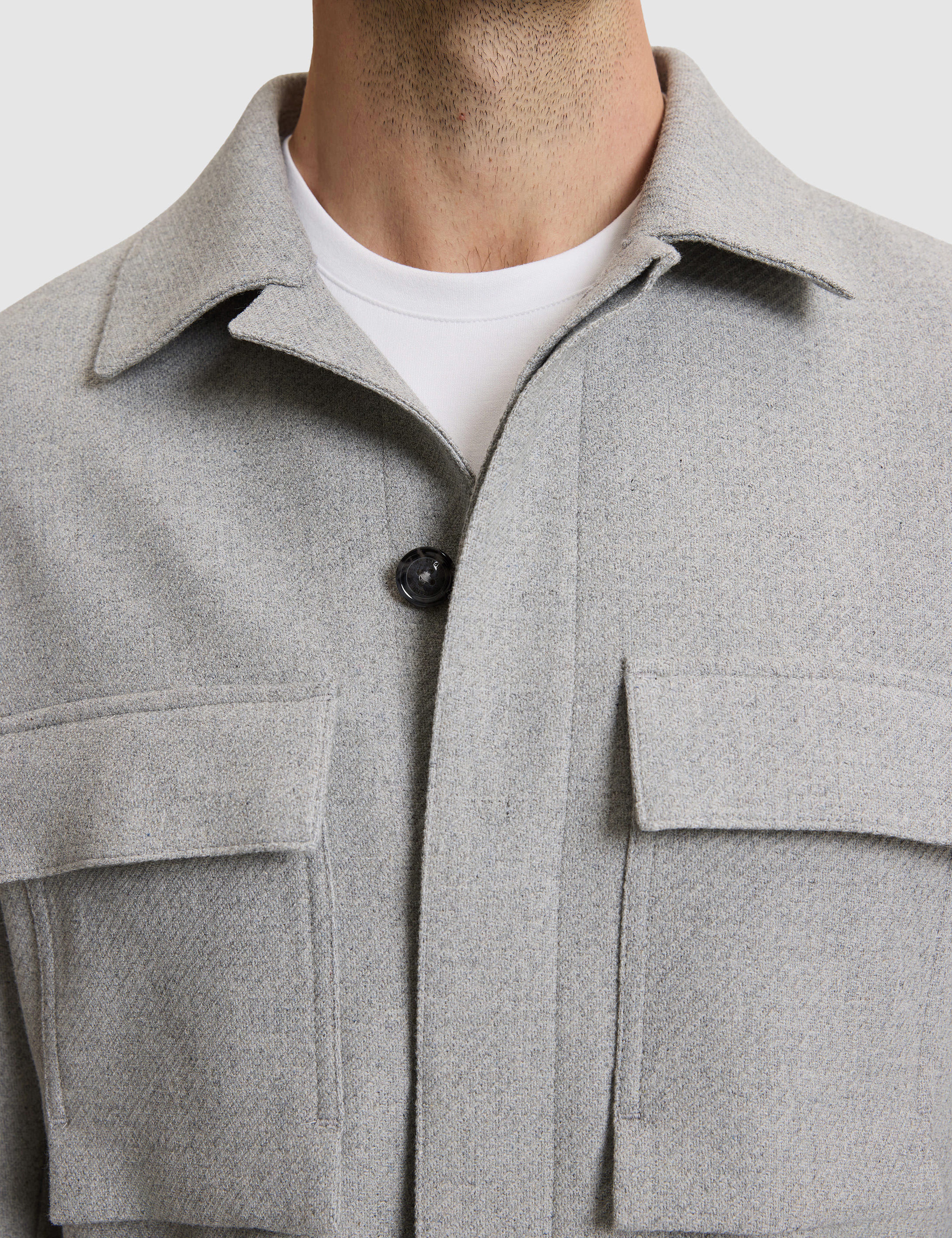 Gri Regular Fit Ceket