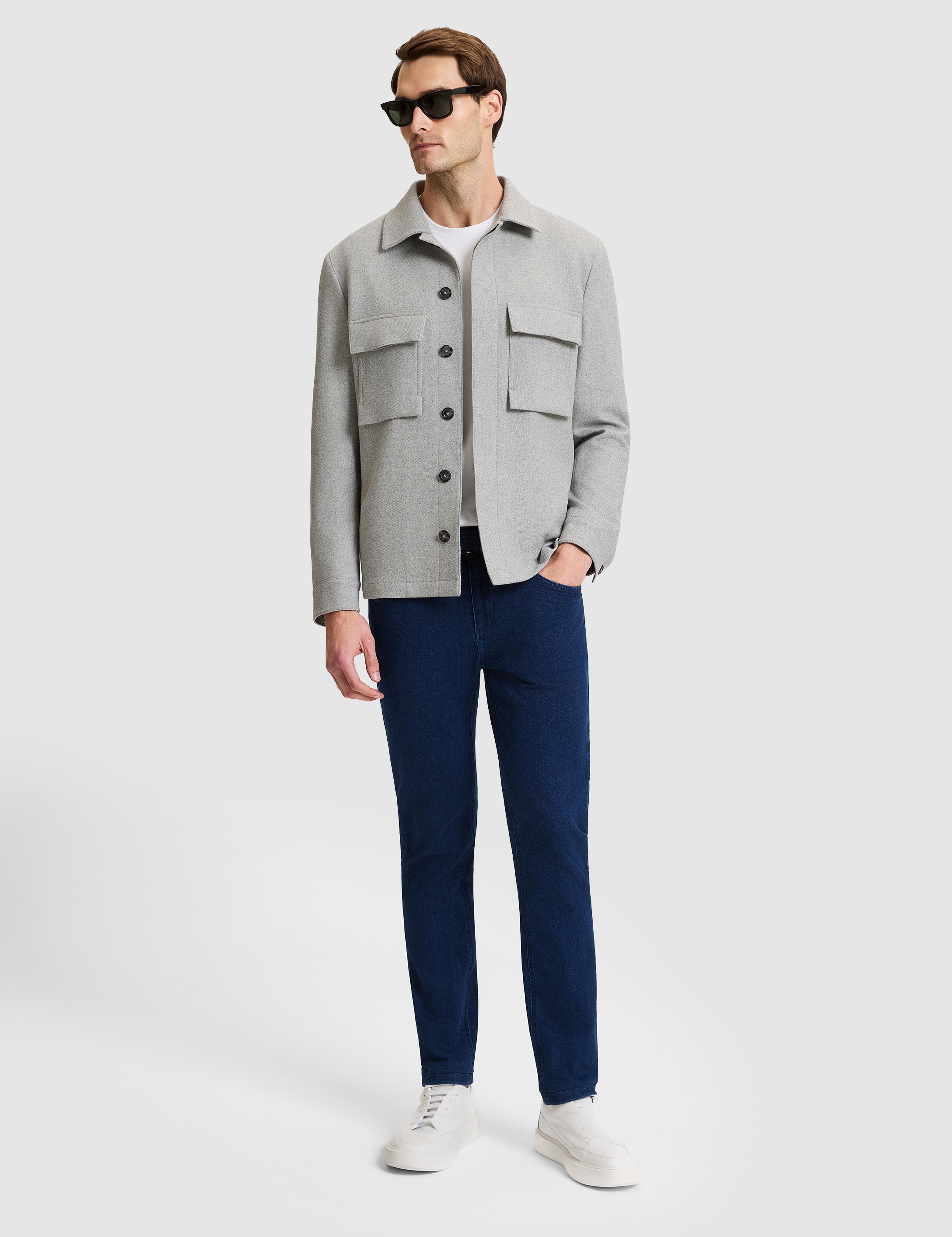 Gri Regular Fit Ceket - Image 5