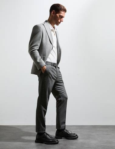 Gri Slim Fit Ceket