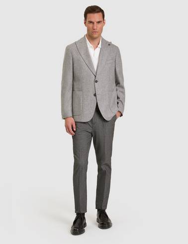 Gri Slim Fit Ceket