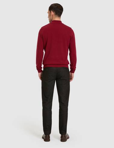 Antrasit SLIM TAILORED Kanvas Pantolon