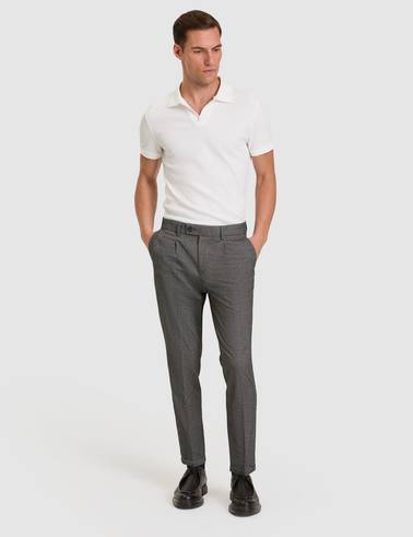 Koyu Gri SLIM TAPERED Kanvas Pantolon