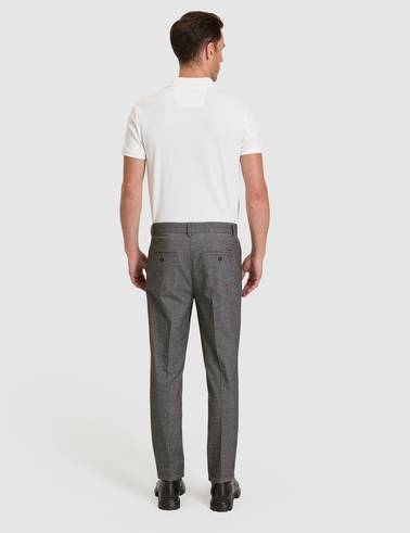 Koyu Gri SLIM TAPERED Kanvas Pantolon