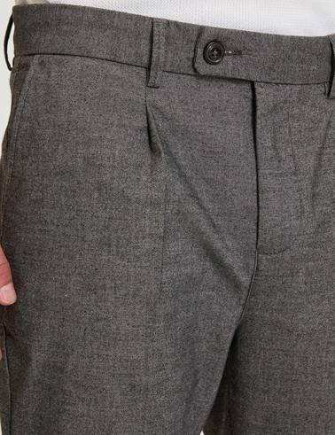 Koyu Gri SLIM TAPERED Kanvas Pantolon