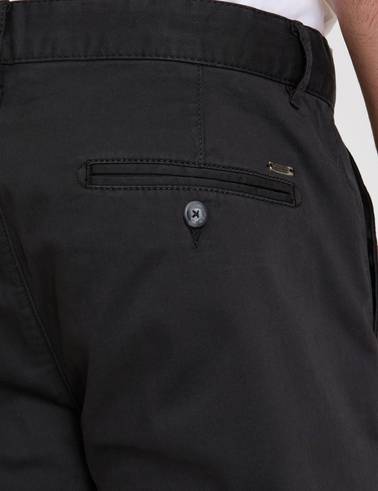 Siyah Regular Fit Basic Kanvas Pantolon