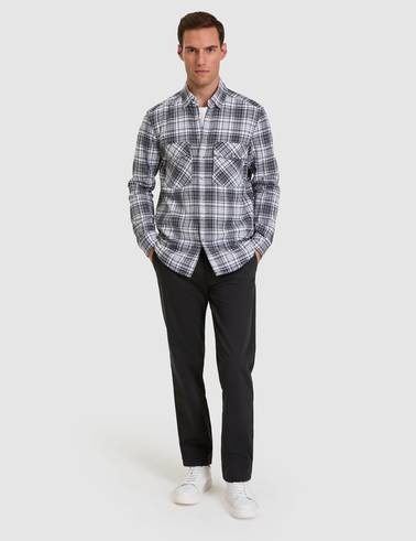 Siyah Regular Fit Basic Kanvas Pantolon