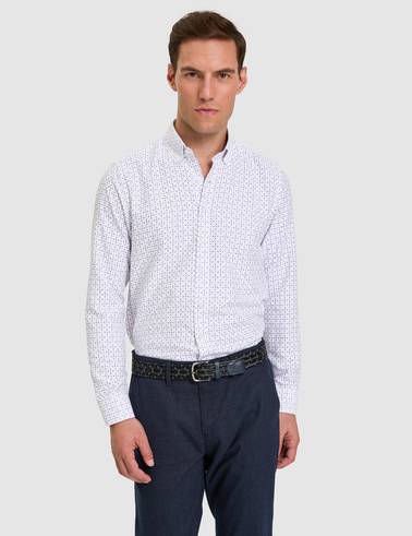 İndigo Slim Fit Uzun Kollu Gömlek