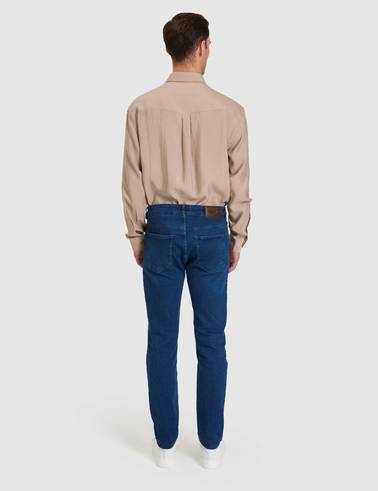 Lacivert Slim Fit Jean Pantolon