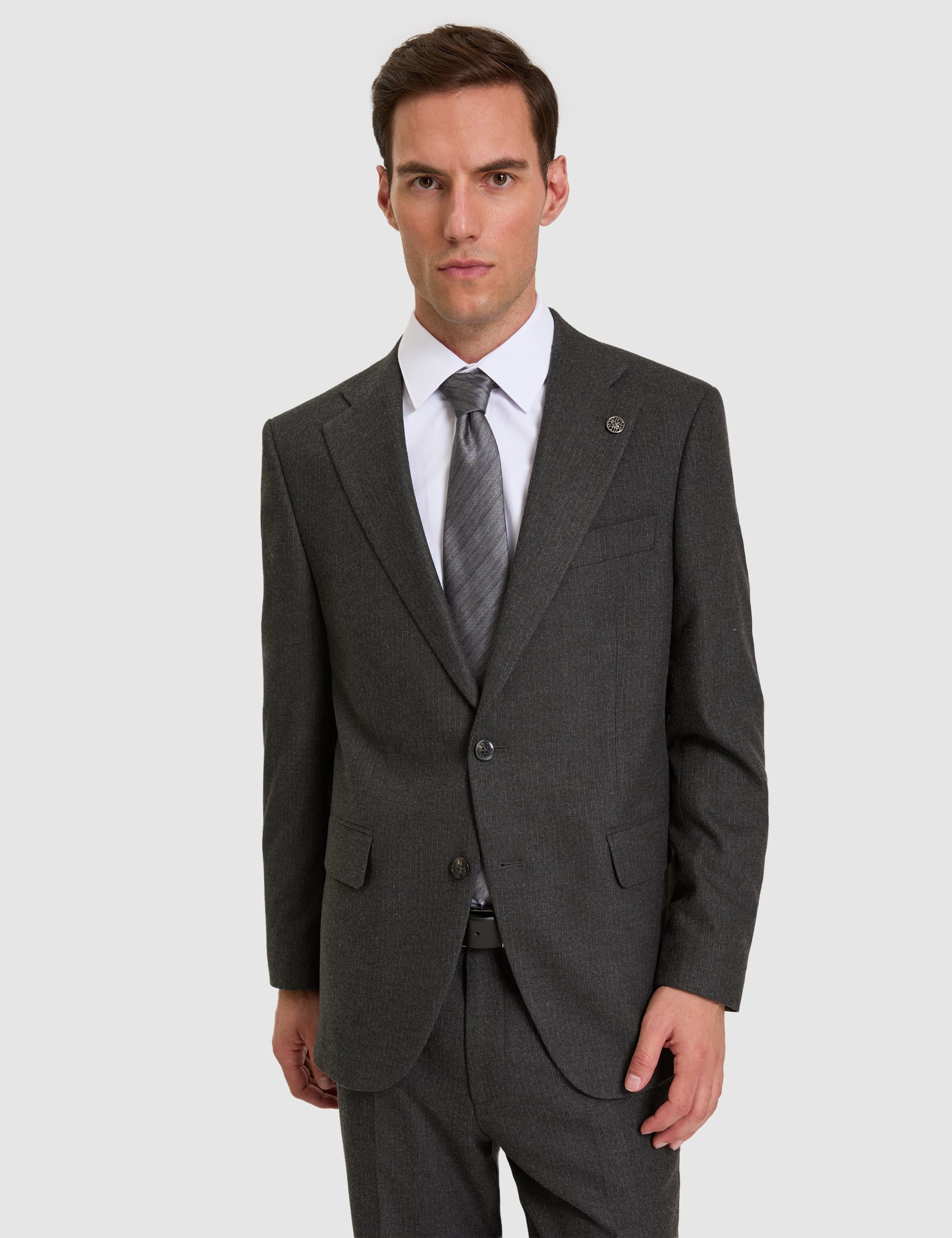 Antrasit Slim Fit Takım Elbise