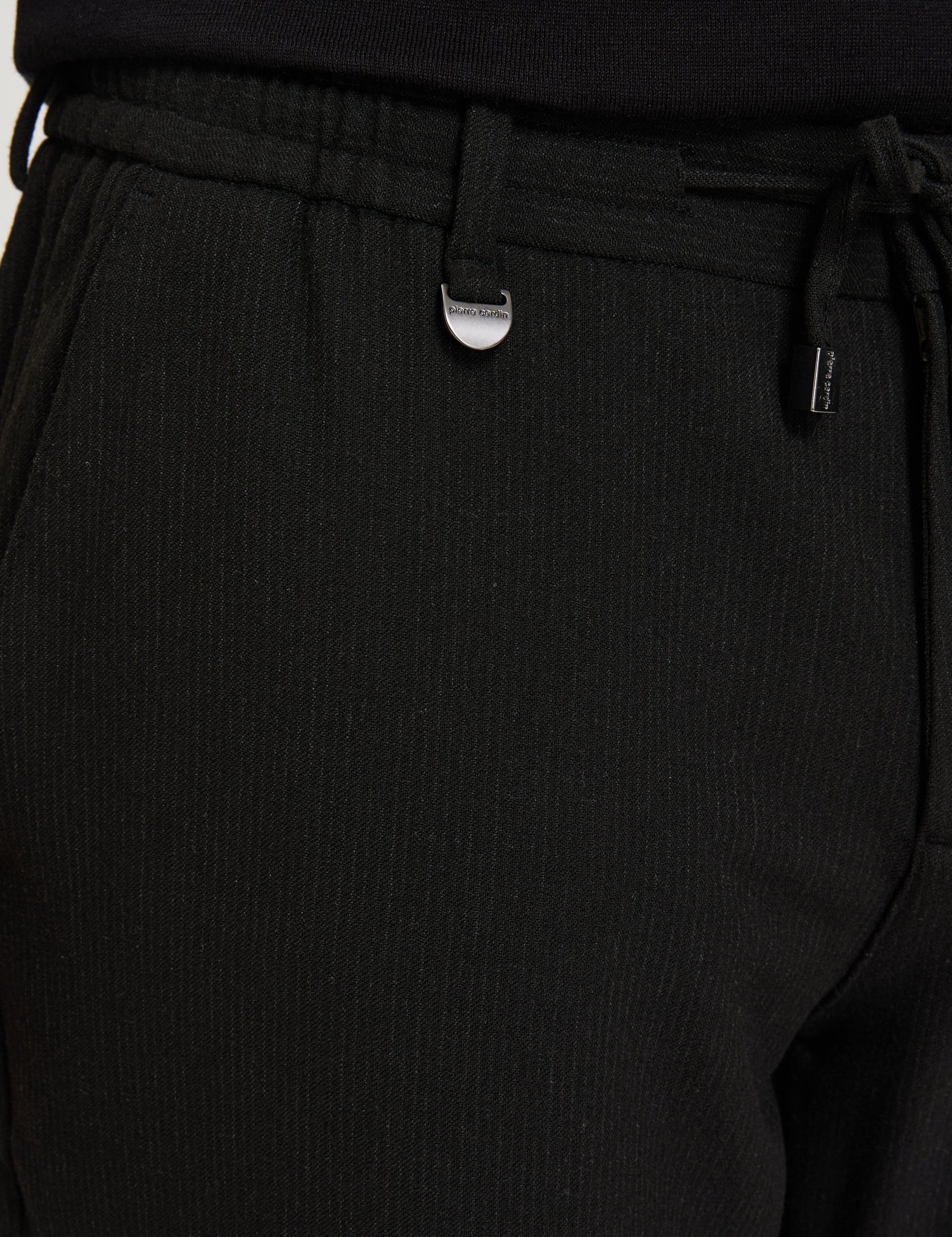 Siyah Slim Fit Kumaş Pantolon - Image 5
