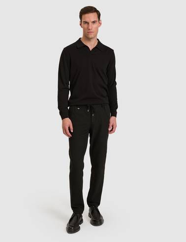 Siyah Slim Fit Kumaş Pantolon