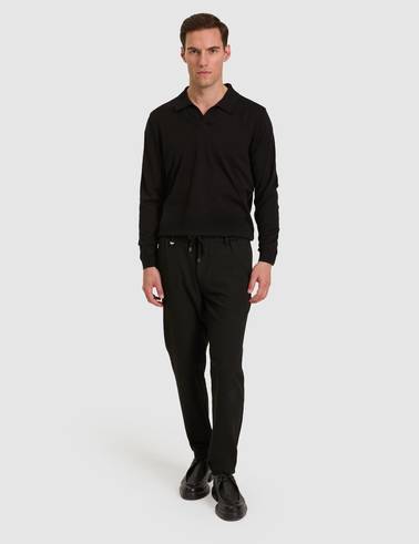 Siyah Slim Fit Kumaş Pantolon
