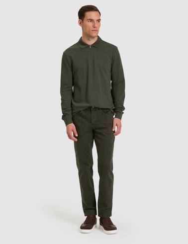 Koyu Yeşil Slim Fit Basic Sweatshirt