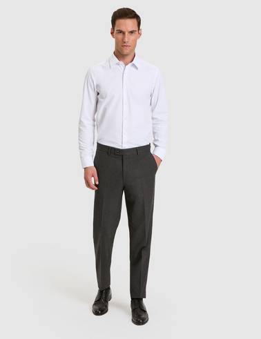 Beyaz Slim Fit Uzun Kollu Basic Gömlek