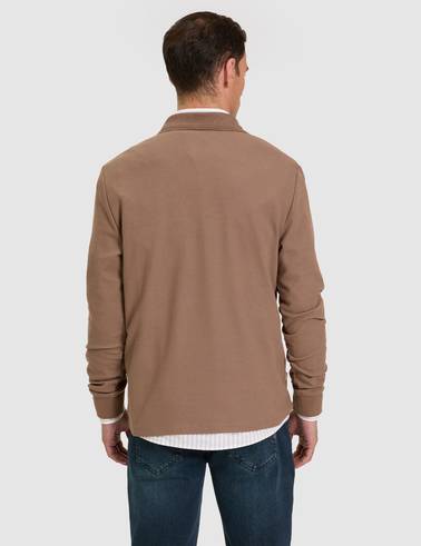 Bej Customize Fit Uzun Kollu Gömlek