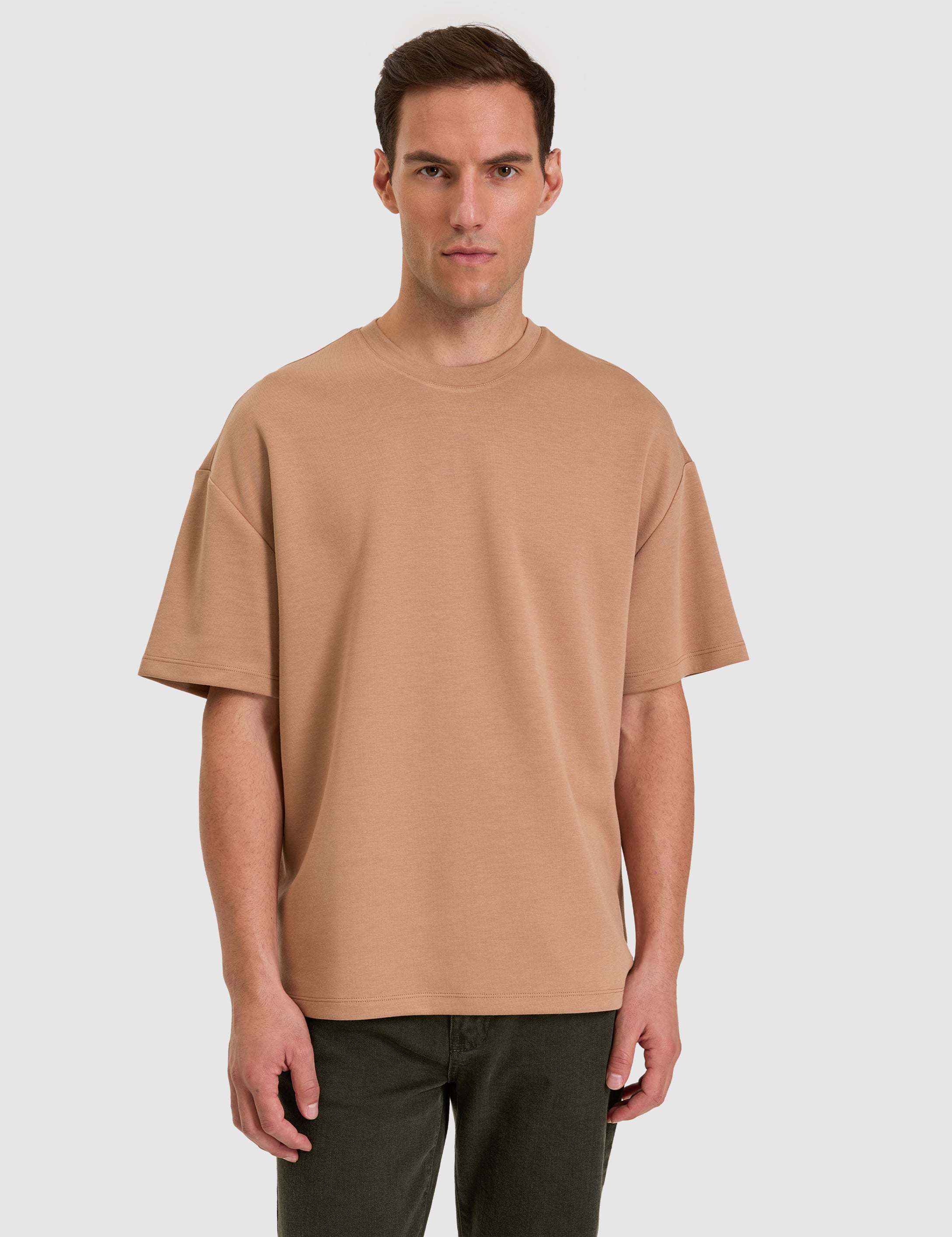 Camel Oversize Tişört