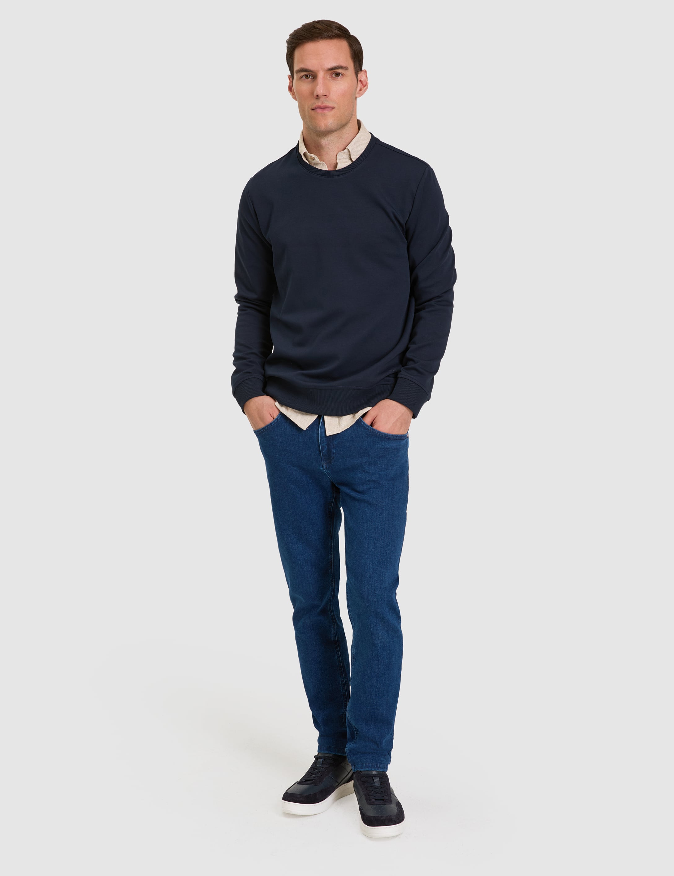 Lacivert Regular Fit Sweatshirt