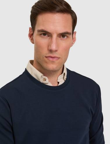 Lacivert Regular Fit Sweatshirt
