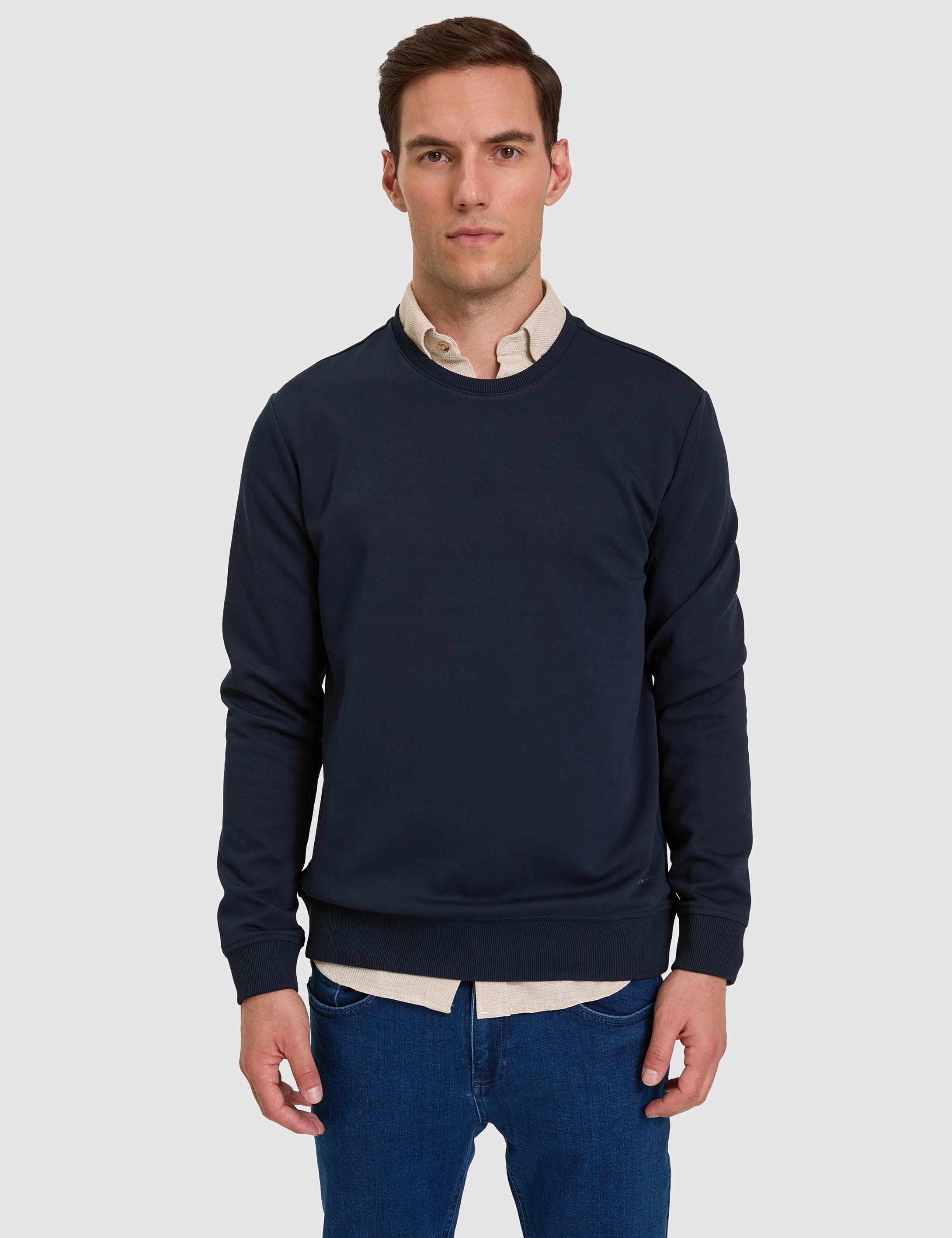 Lacivert Regular Fit Sweatshirt