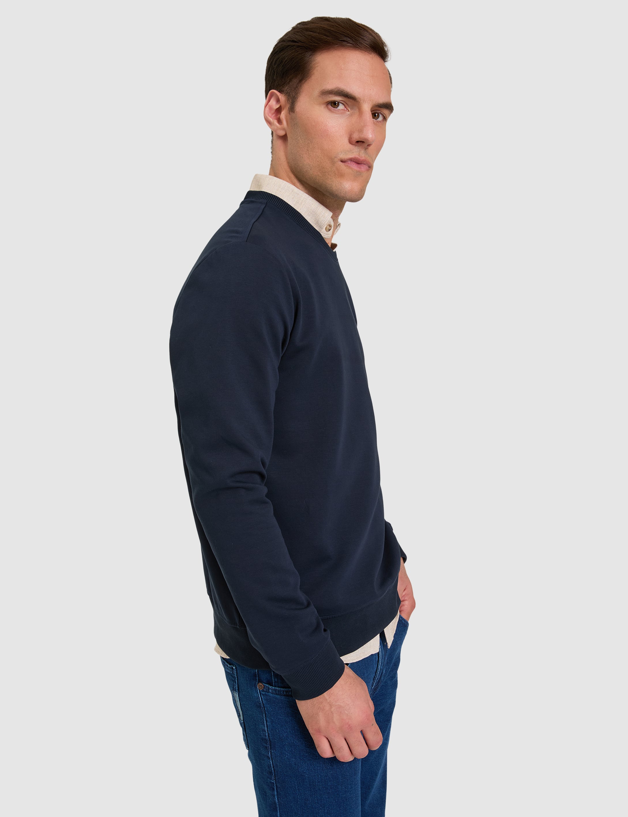 Lacivert Regular Fit Sweatshirt