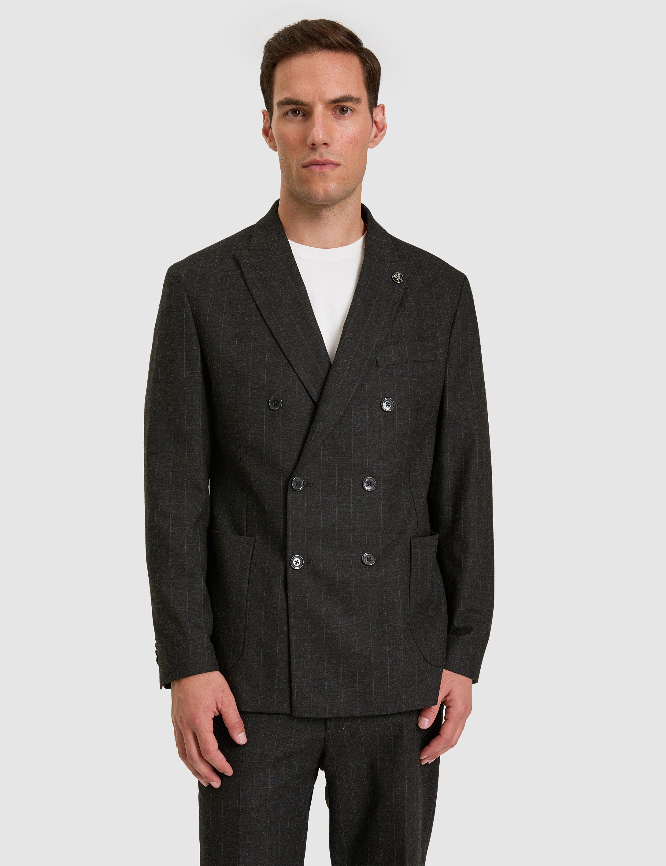 Antrasit Slim Fit Takım Elbise - Image 4
