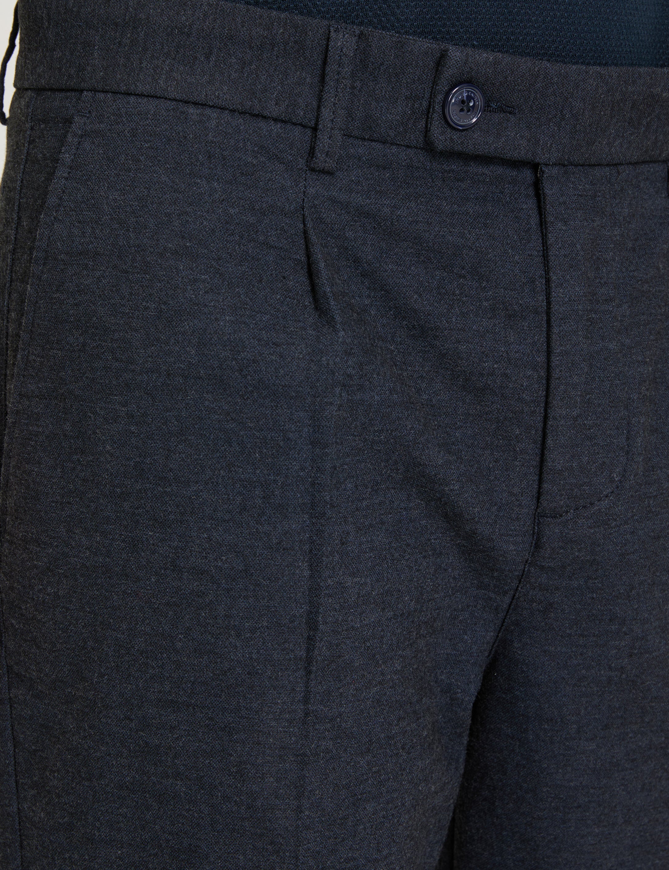 Lacivert SLIM TAPERED Kanvas Pantolon